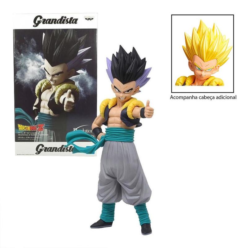 Boneco Dragon Ball Z Gotenks Resolution Fusão 26cm Banpresto Boneco Dragon Ball Z Gotenks Resolution Fusão 26cm Banpresto